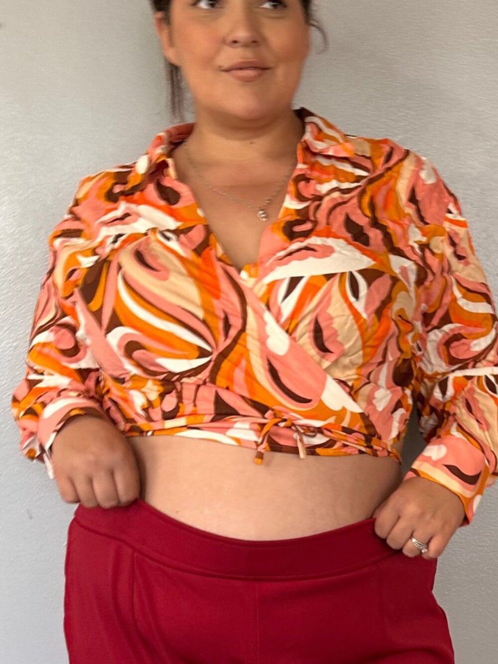 Eloquii wrap crop top